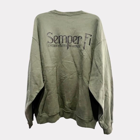 US Marines Semper Fi Cookie's Tavern Sgt. Wags Sweatshirt South Philly Sz XL - Picture 2 of 6